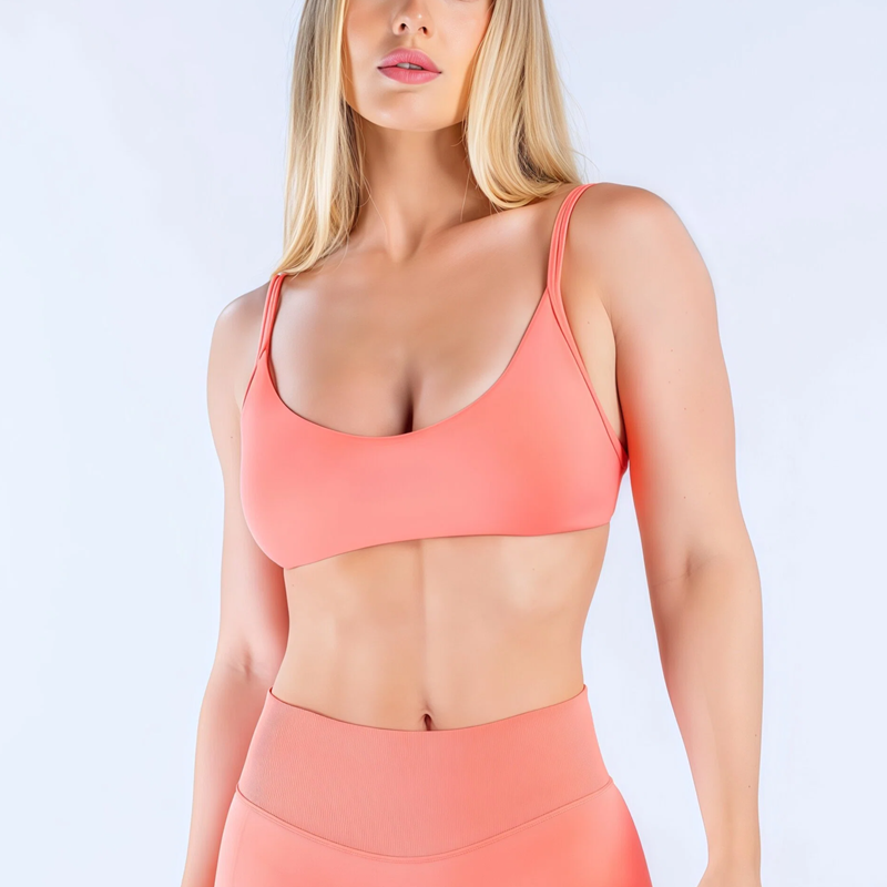 Pilate Yoga Workout - HISTELLO インパクトスクープネックブラ レディース Uバック スポーツタンクトップ プッシュアップ