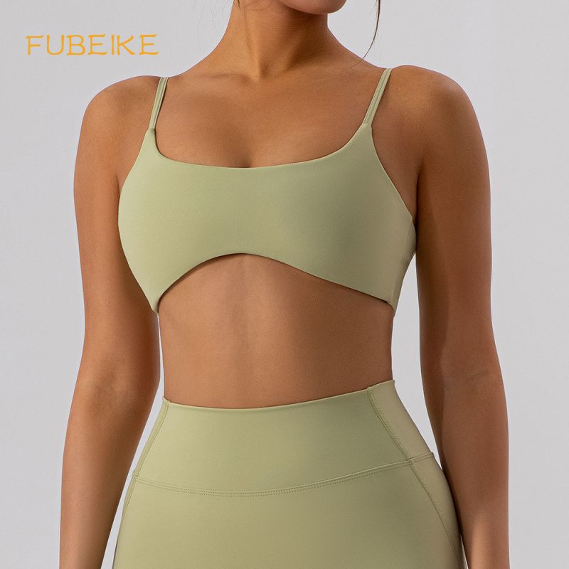 Pilate Yoga Workout - FUBEIKE タイトバックヨガブラジャーヌード感触速乾性スポーツブラビッグサイズ下着ピラティストレーニング服ベストトップ女性のための
