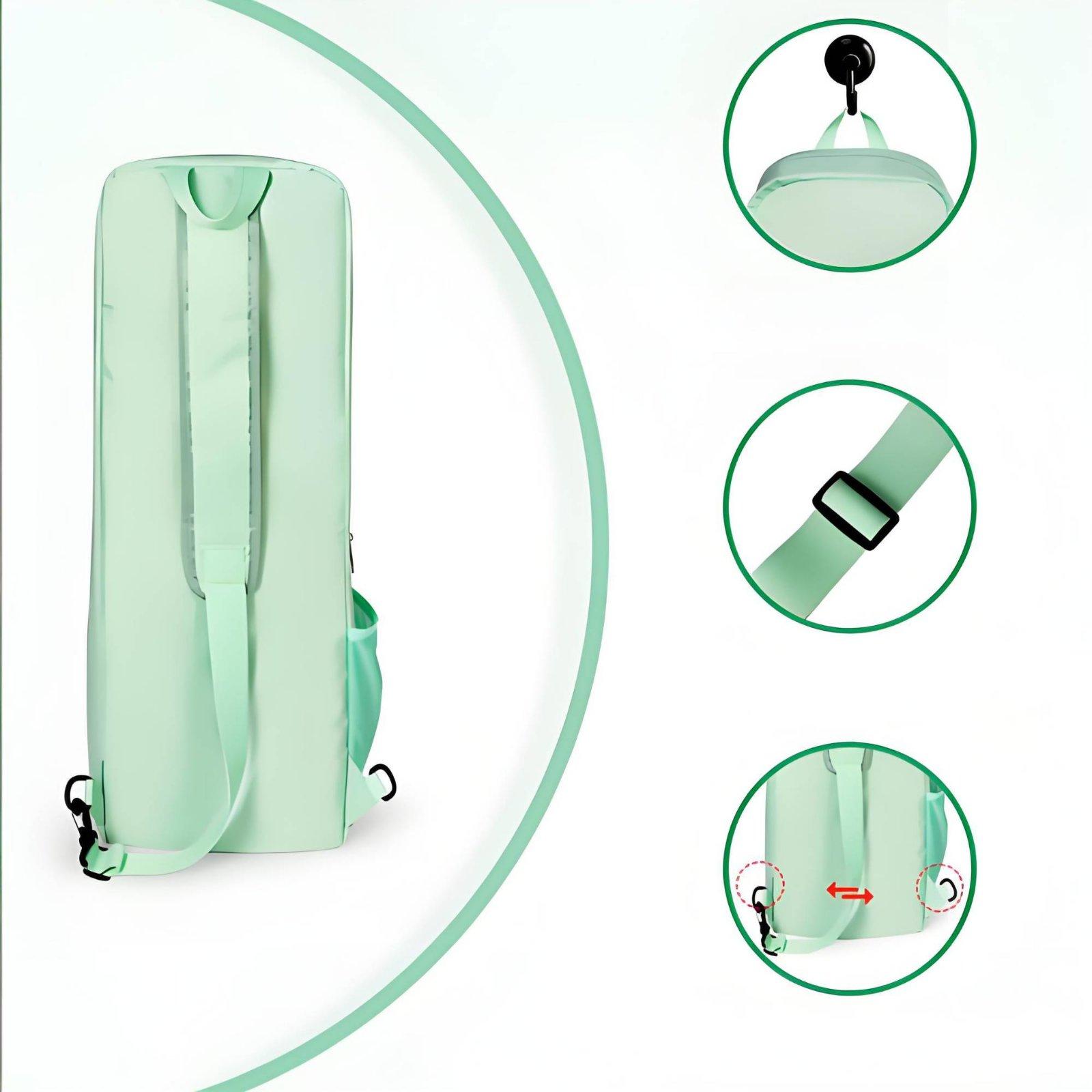 Yoga Mat Bag Carrier - 工業用キャリアフィットネスマット厚手バッグ、ウェット分離ポケット付き、ヨガ、ピラティス、スポーツ用大型収納バックパック