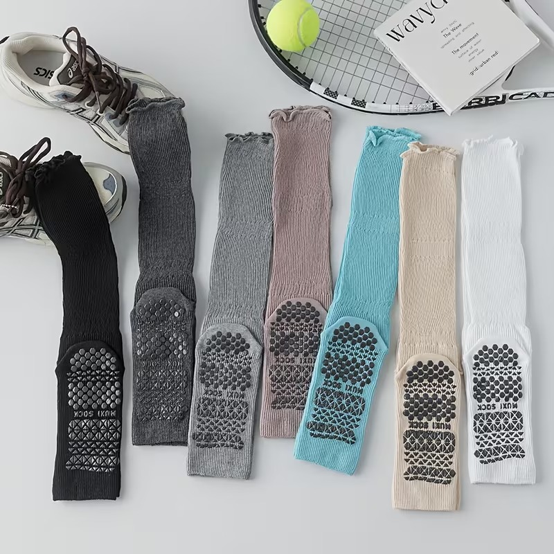 1 ペア/2 ペアパック女性用ノンスリップグリップヨガソック - Pilates Yoga Hose のレビューと価格