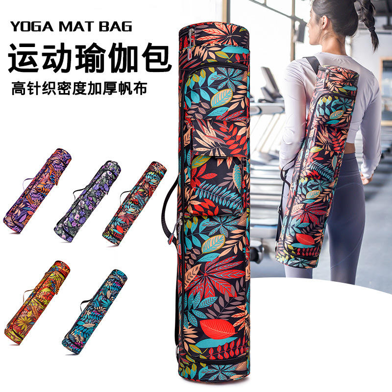 ファッションプリント厚手ヨガフィットネスバッグ大容量ポータブ - Yoga Mat Bag Carrier のレビューと価格