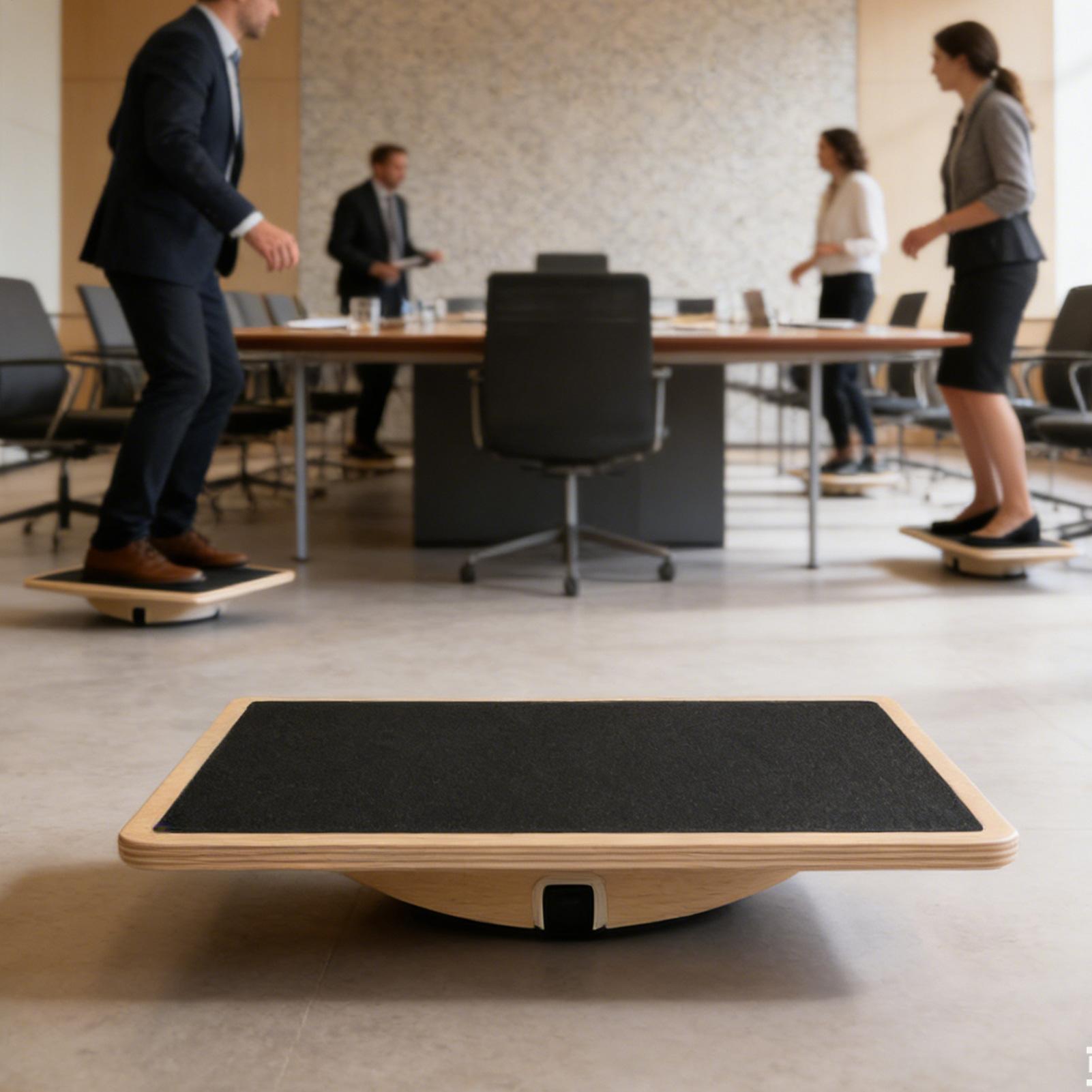 木製バランスボード 滑り止め付き ポータブルコアトレーナー  - Balance Board Wobble のレビューと価格