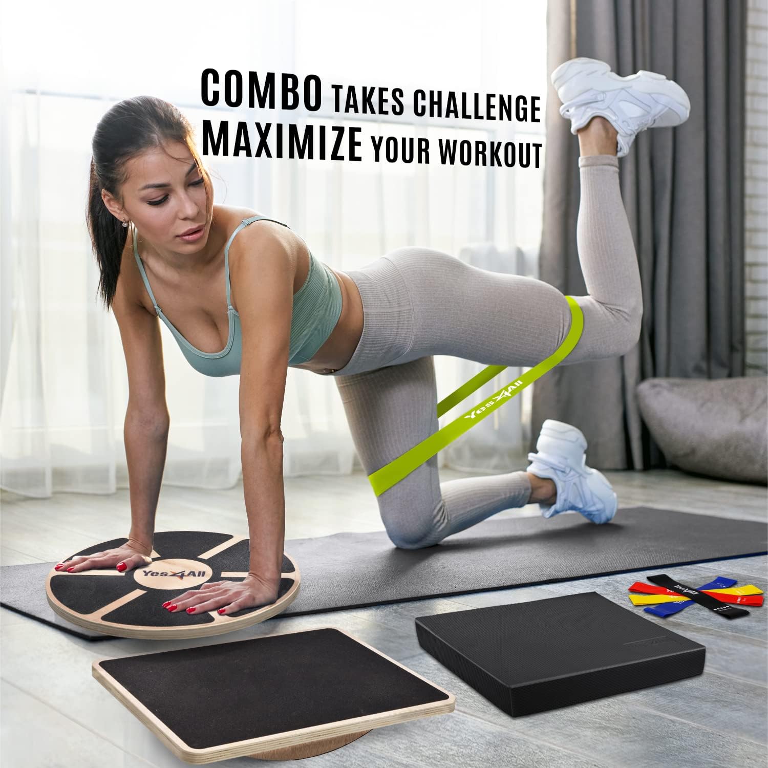 多用途木製バランスボード、モビリティ、スタンディングデスク、 - Balance Board Wobble のレビューと価格