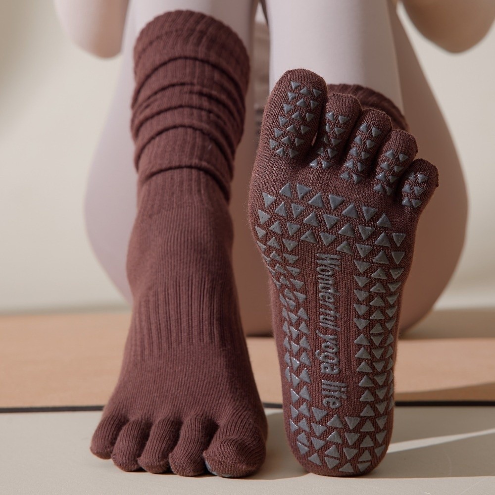 五本指スポーツつま先ソックス、指が分かれたロングチューブ女性 - Pilates Yoga Hose のレビューと価格
