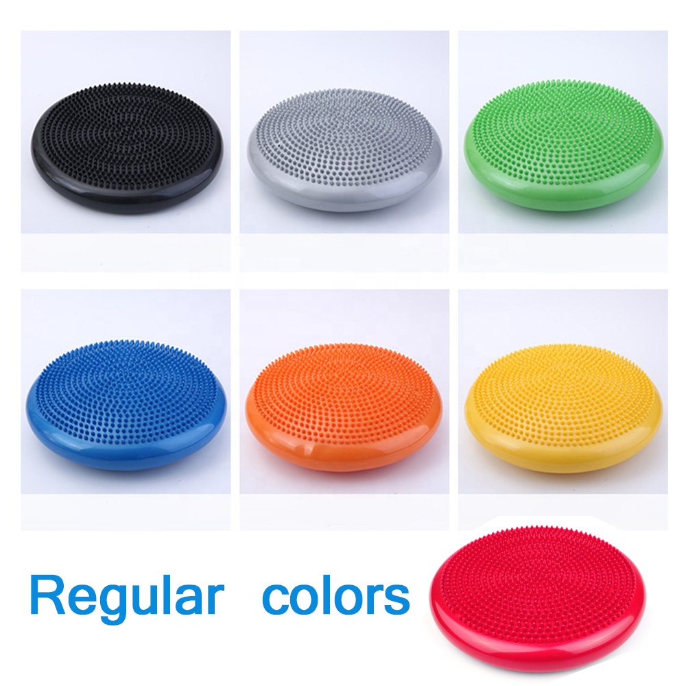 インフレータブルヨガピラティスバランスディスククッション、穴 - Exercise Disc Inflatable のレビューと価格