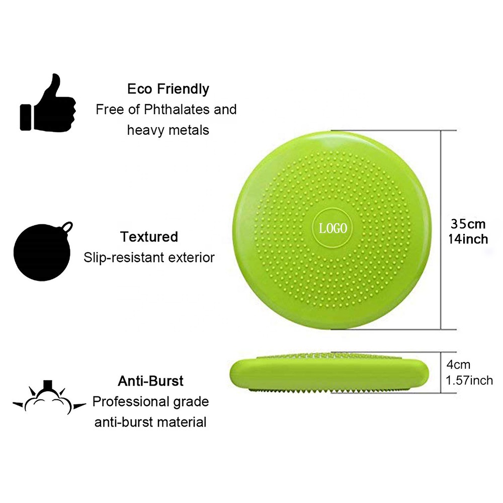 インフレータブルヨガピラティスバランスディスククッション、穴 - Exercise Disc Inflatable のレビューと価格