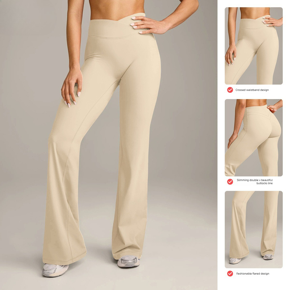 レディース ハイウエスト ヨガパンツ V字クロスウエスト フ - Pilates V Yoga のレビューと価格
