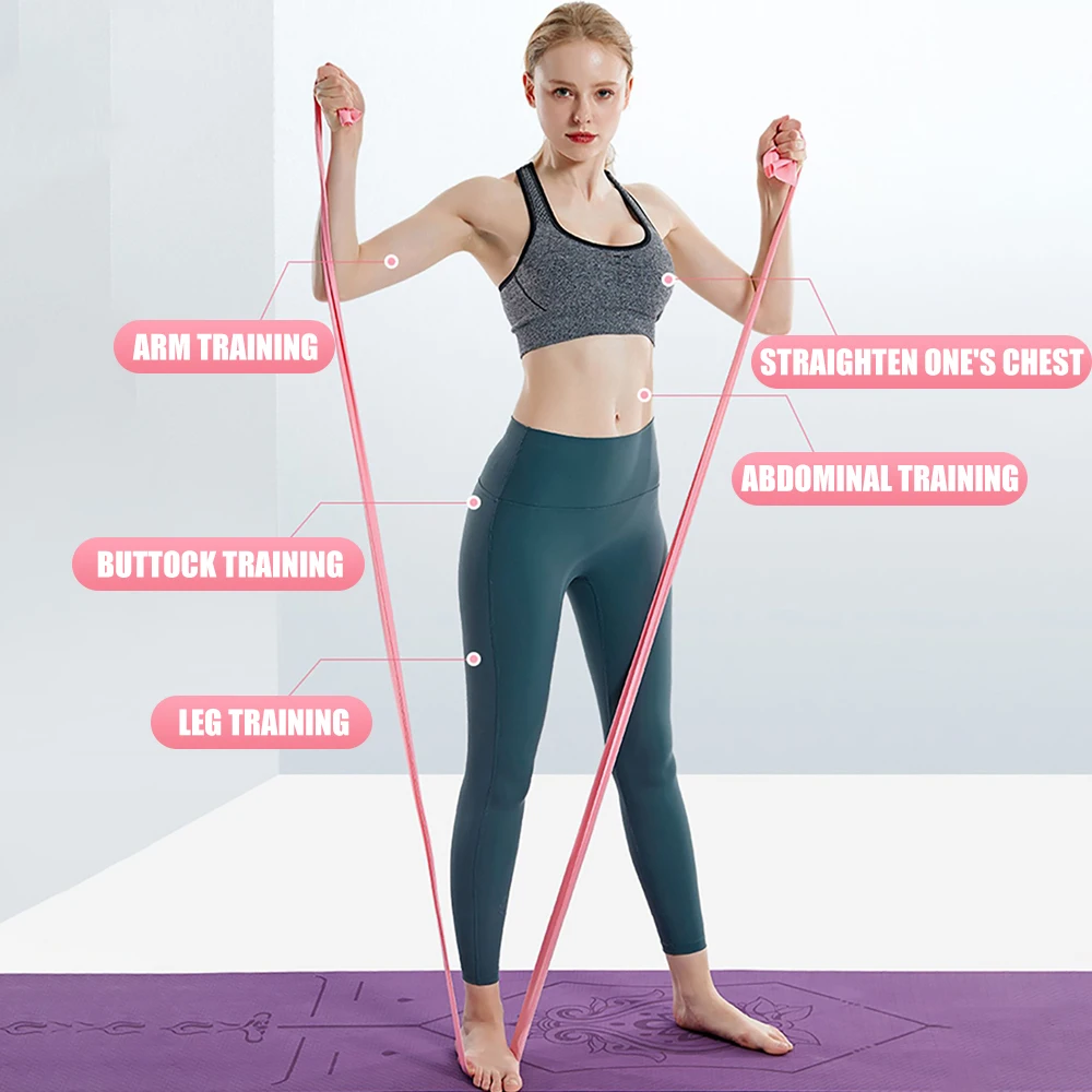 長さ200cmヨガピラティスストレッチ抵抗バンドジムフィット - Pilates Yoga Reformer のレビューと価格