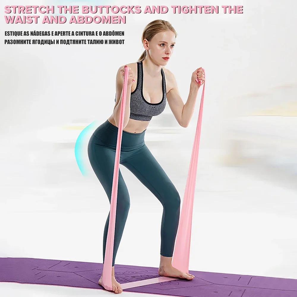 長さ200cmヨガピラティスストレッチ抵抗バンドジムフィット - Pilates Yoga Reformer のレビューと価格
