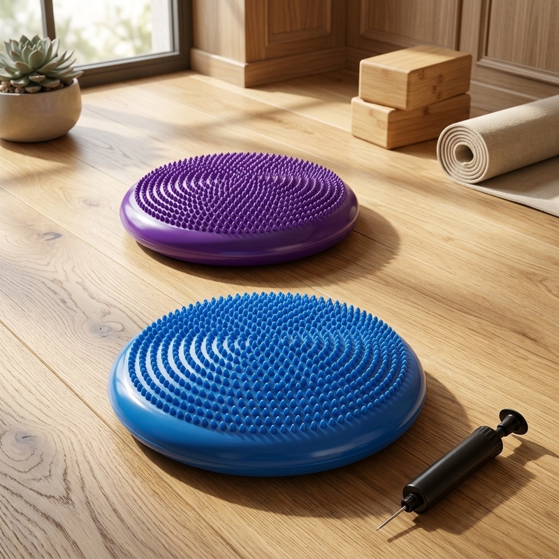 インフレータブルバランスパッド ヨガマッサージシートクッショ - Exercise Disc Inflatable のレビューと価格