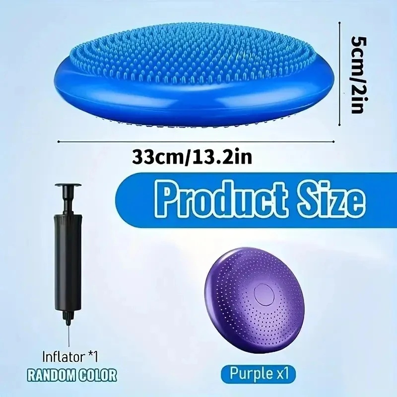 インフレータブルバランスパッド ヨガマッサージシートクッショ - Exercise Disc Inflatable のレビューと価格