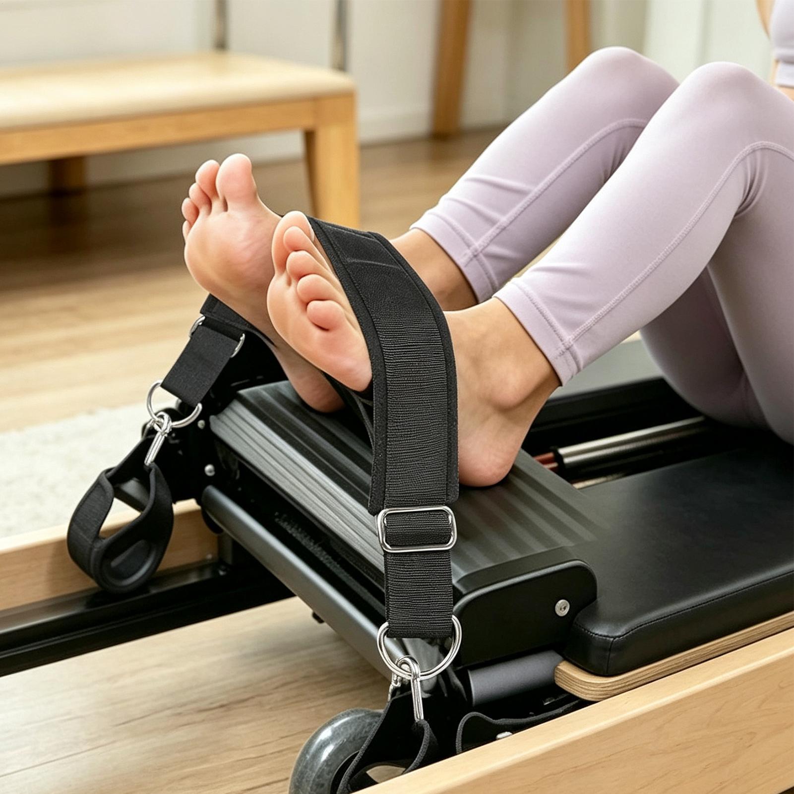 リフォーマーフットストラップ ダブルループ 厚手 滑り止め  - Yoga Pilates Yoga のレビューと価格