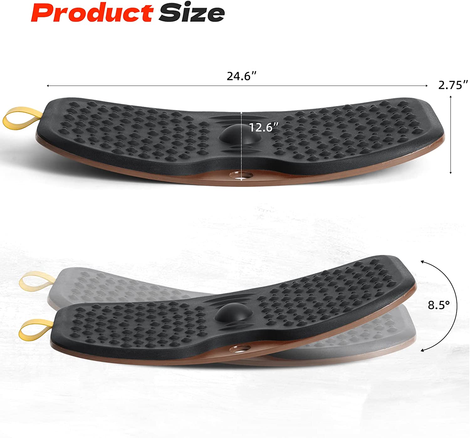 立ち仕事用デスクマット、抗疲労バー付き木製バランスボード、人 - Balance Board Wobble のレビューと価格